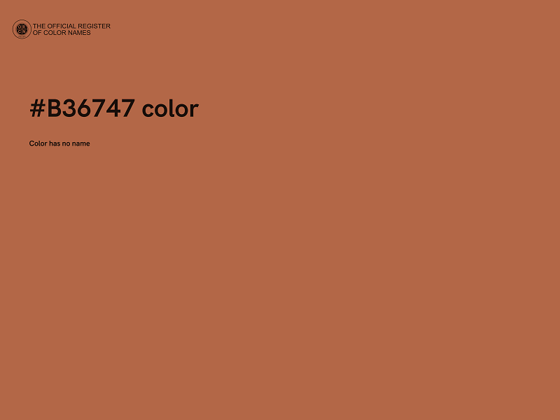 #B36747 color image
