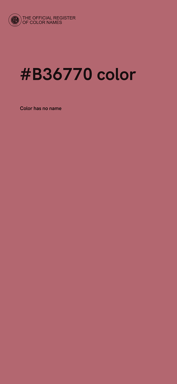 #B36770 color image