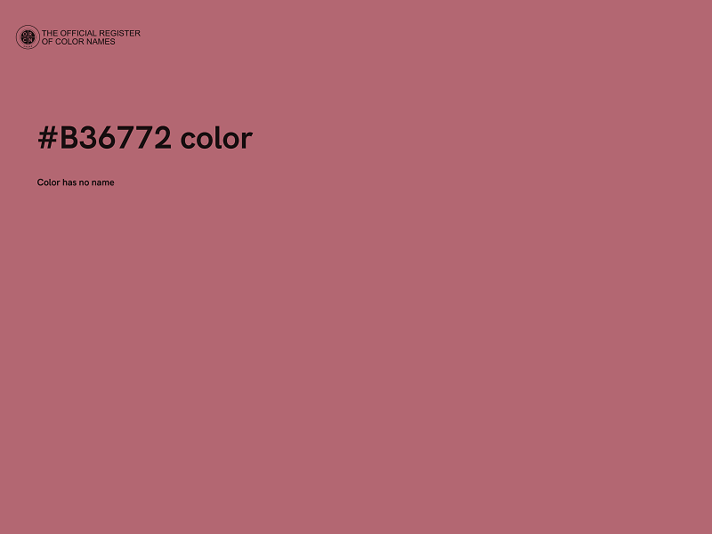 #B36772 color image