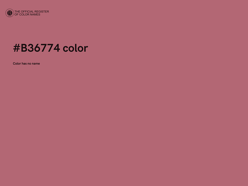 #B36774 color image