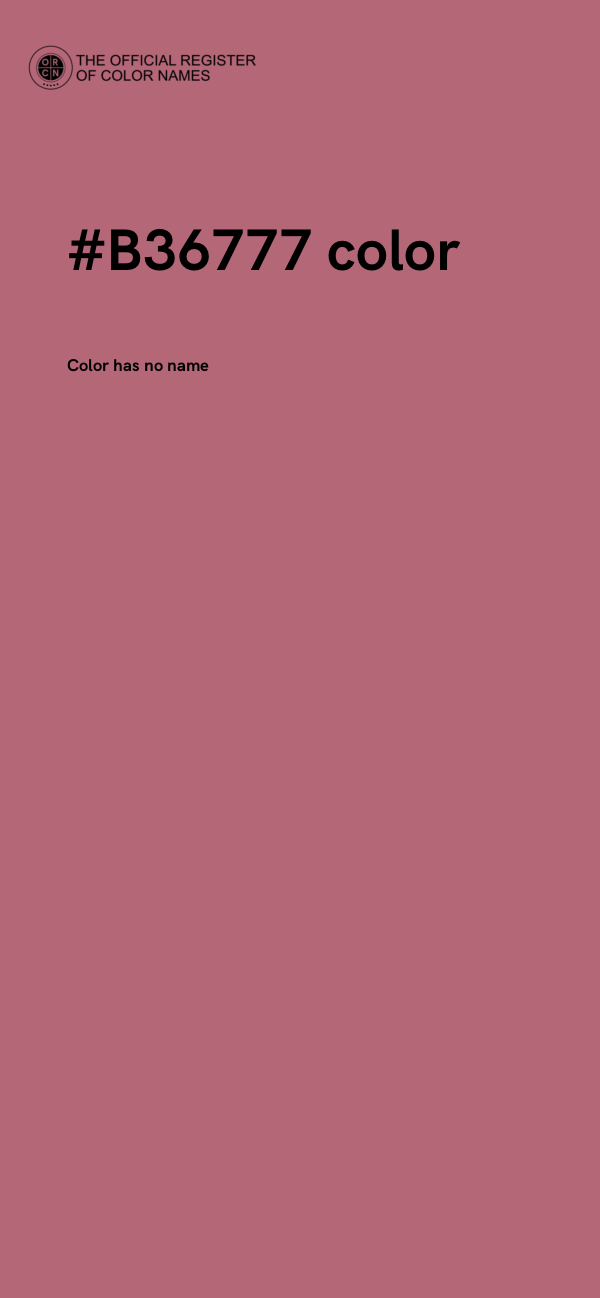 #B36777 color image