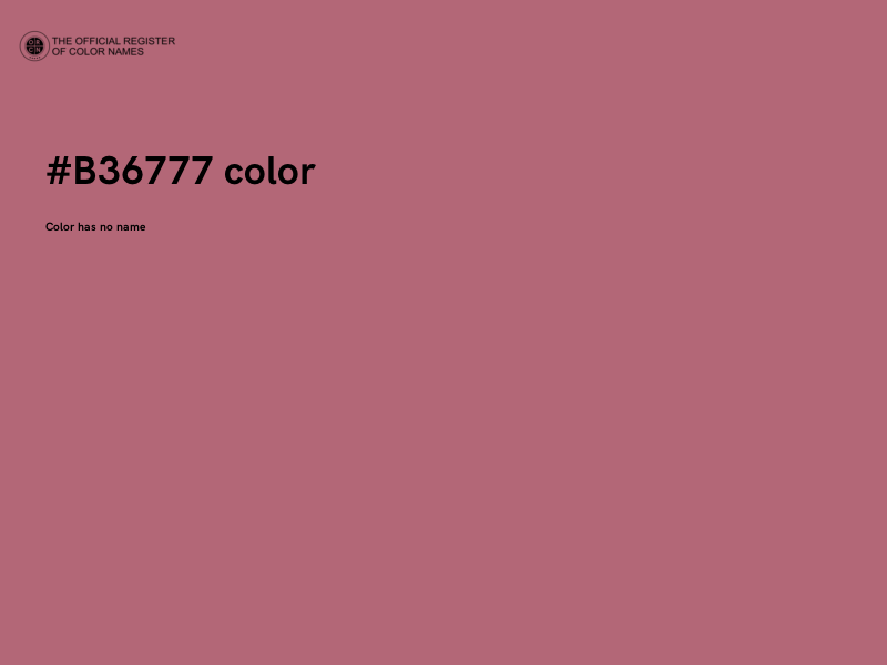 #B36777 color image