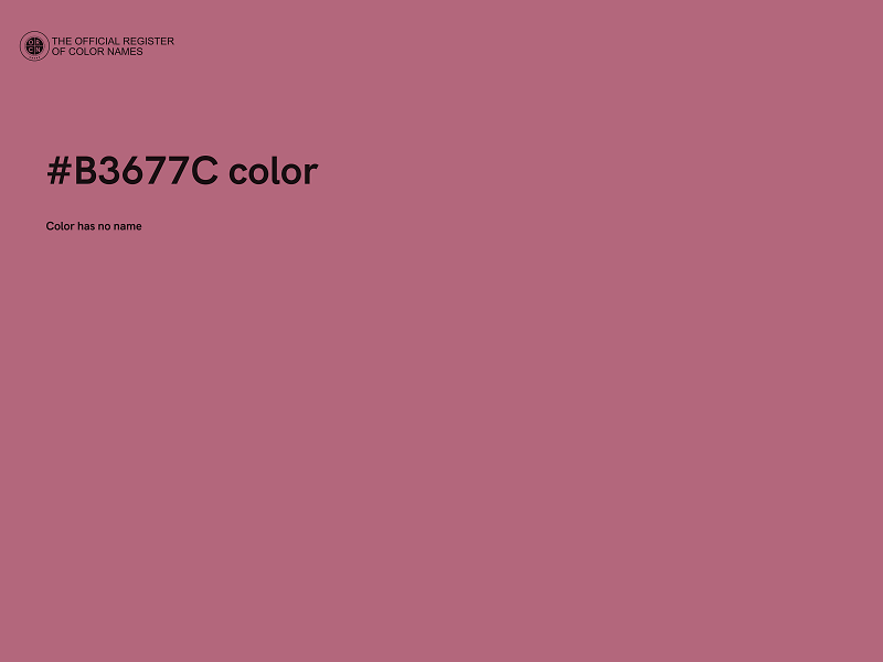 #B3677C color image