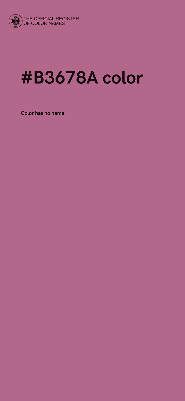 #B3678A color image
