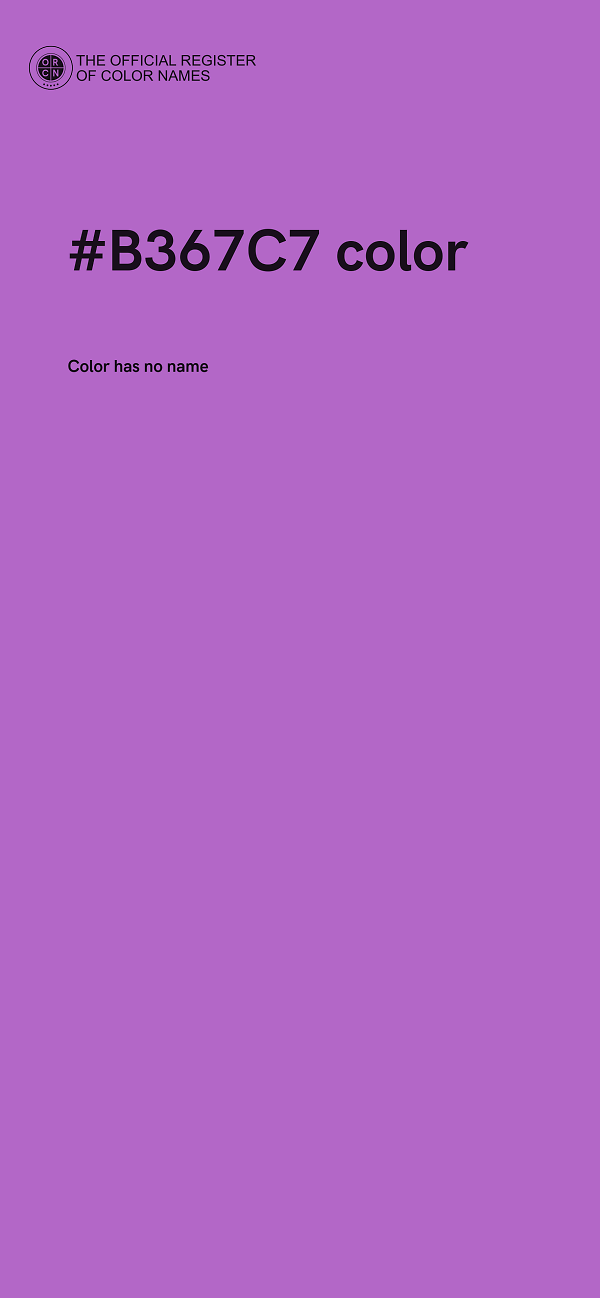 #B367C7 color image