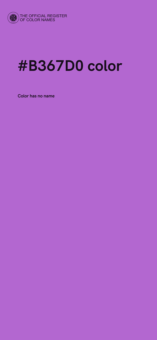 #B367D0 color image