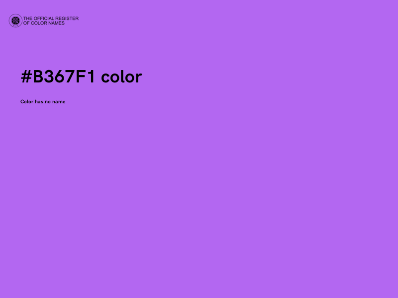 #B367F1 color image
