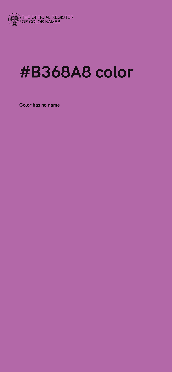 #B368A8 color image