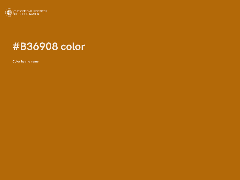 #B36908 color image