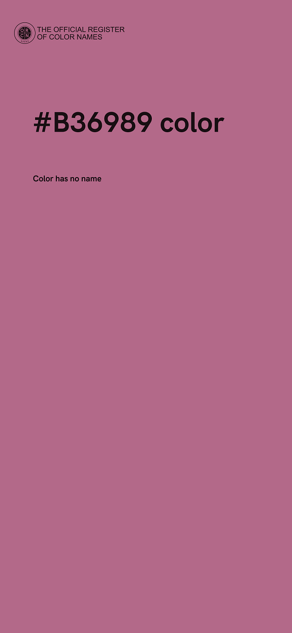 #B36989 color image