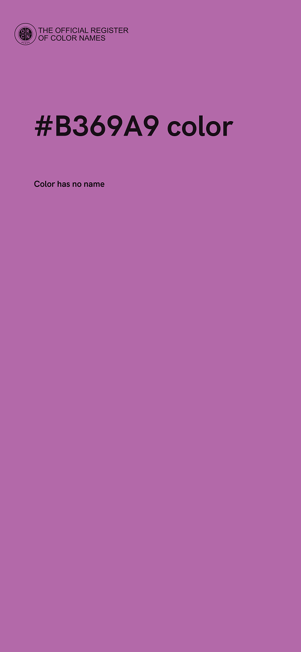 #B369A9 color image