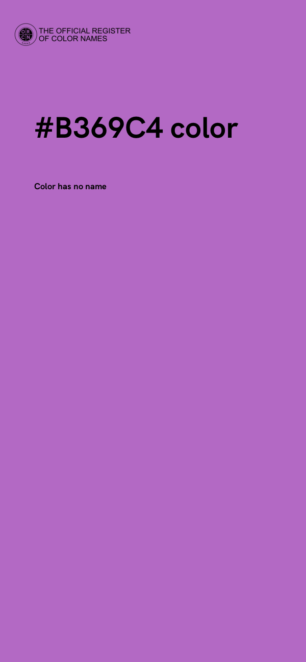 #B369C4 color image