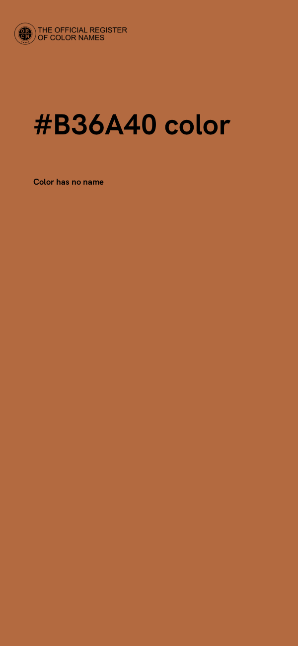 #B36A40 color image