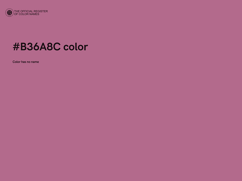 #B36A8C color image