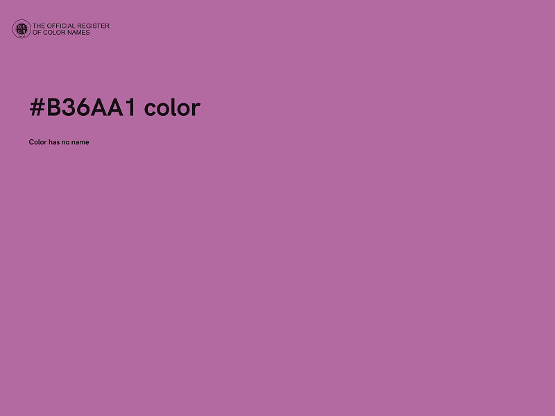 #B36AA1 color image