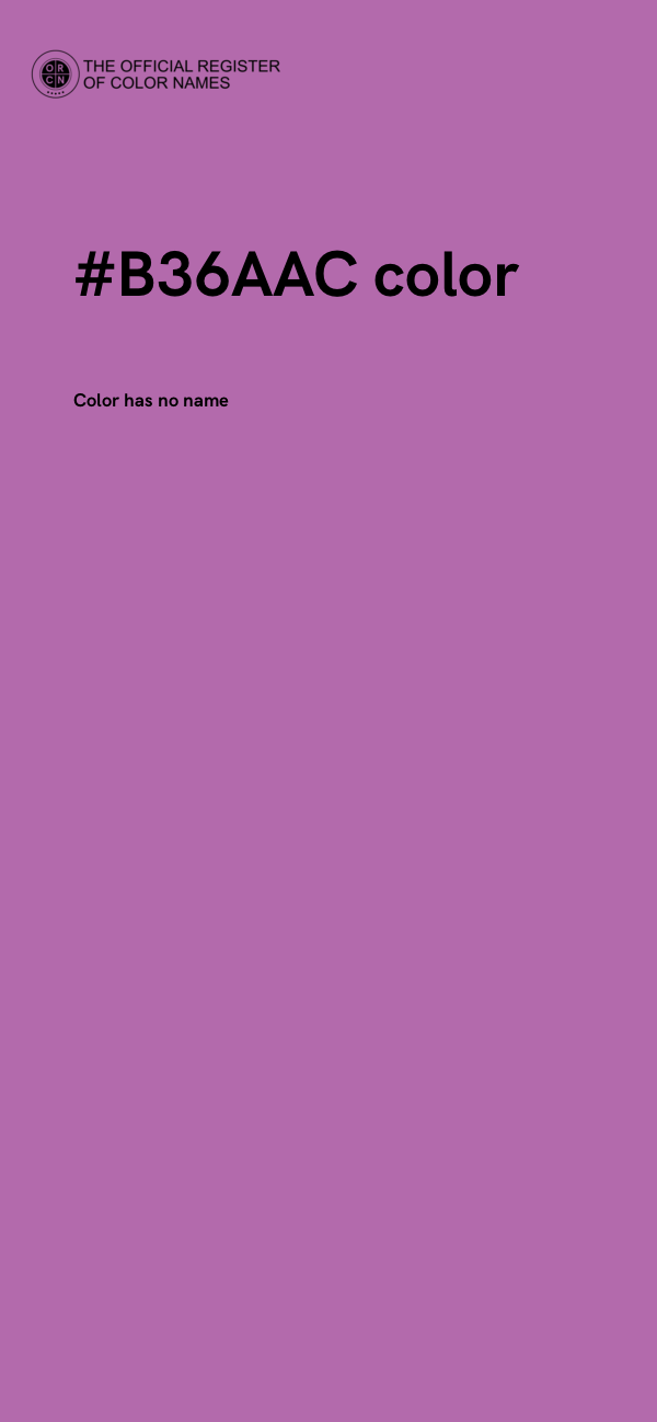 #B36AAC color image