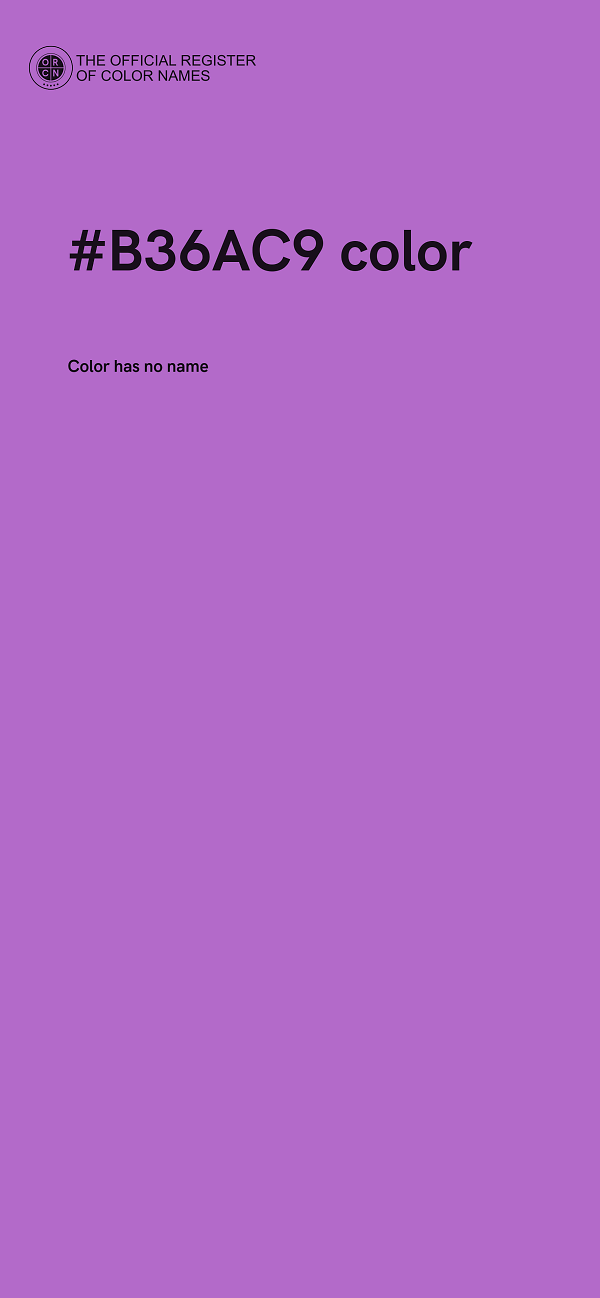 #B36AC9 color image