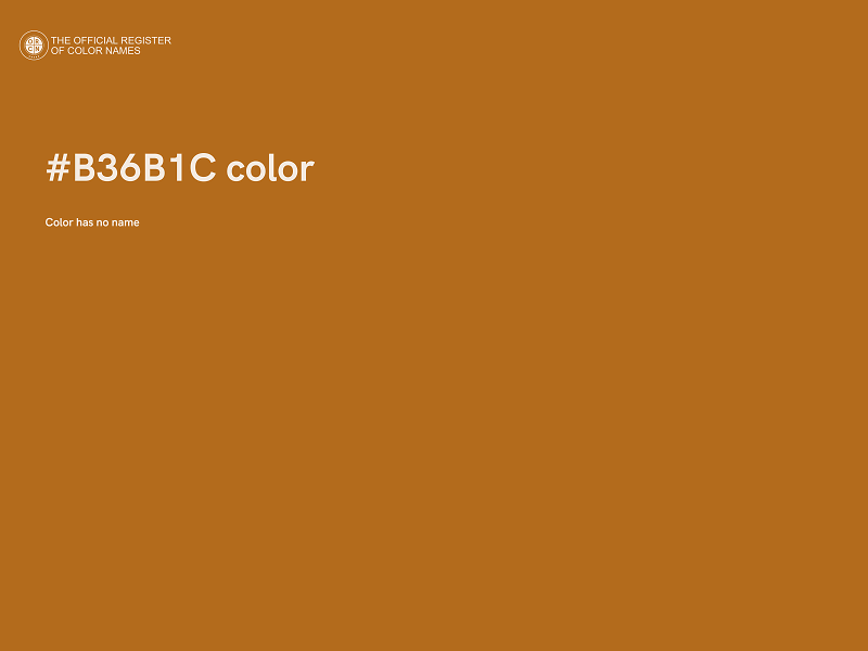 #B36B1C color image