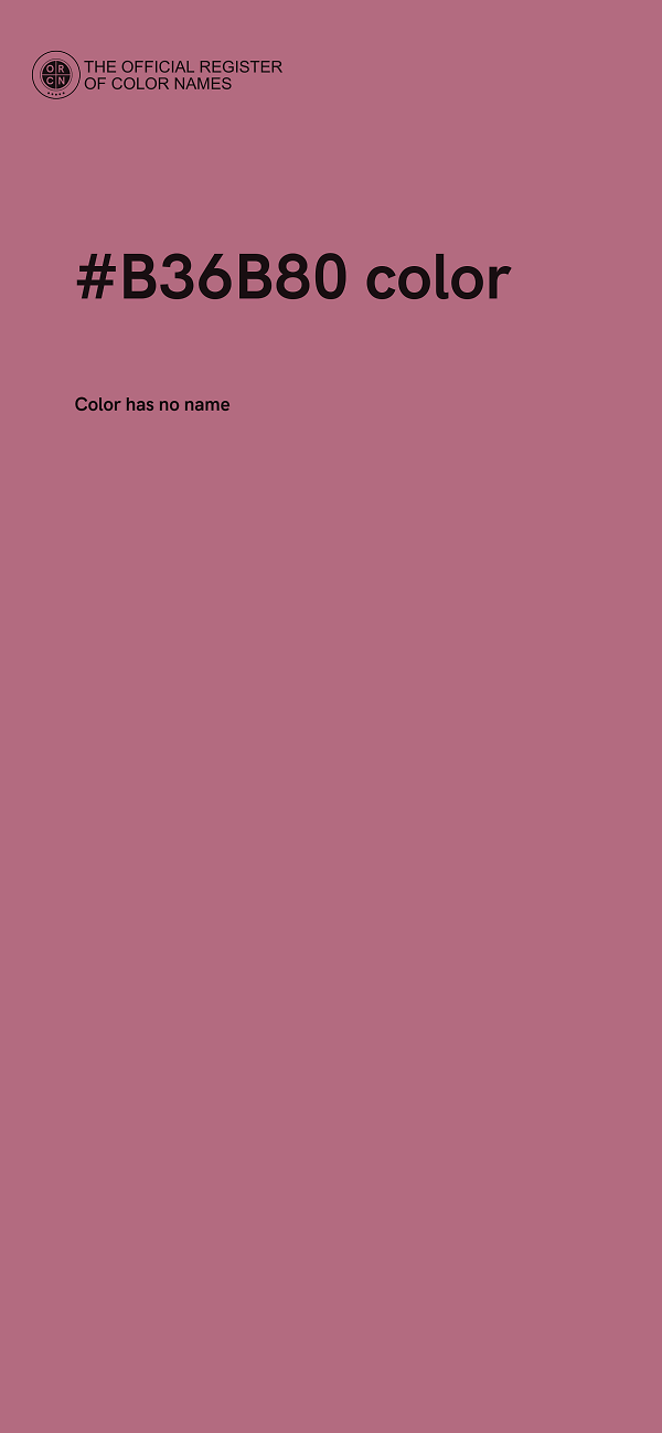 #B36B80 color image