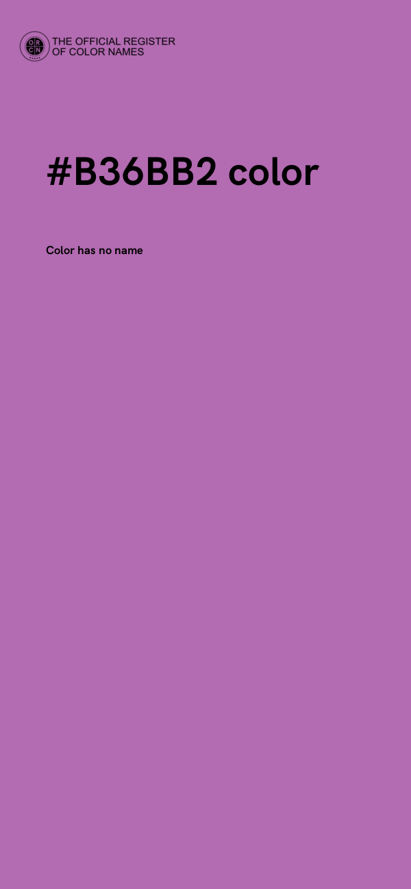 #B36BB2 color image