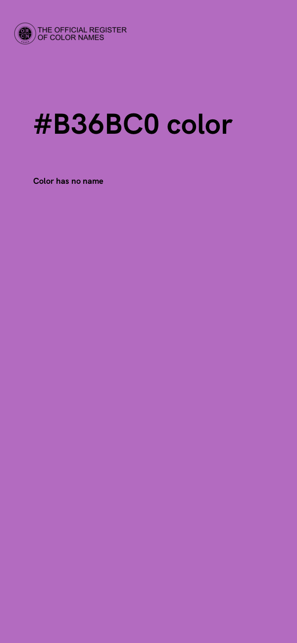 #B36BC0 color image
