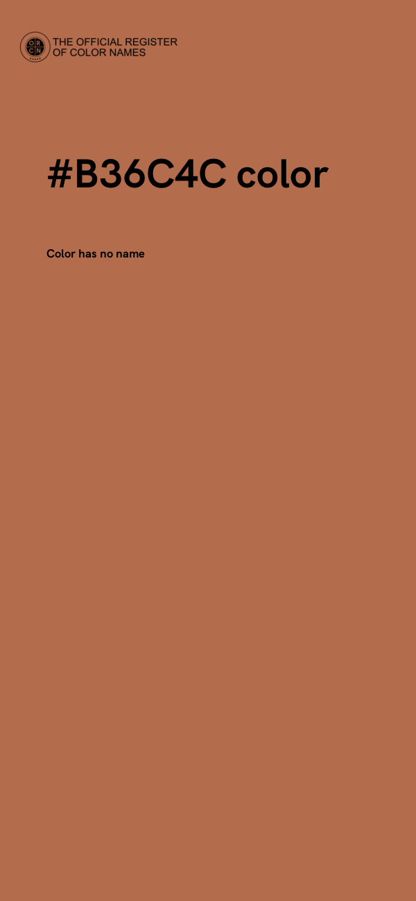 #B36C4C color image