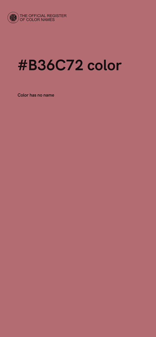 #B36C72 color image