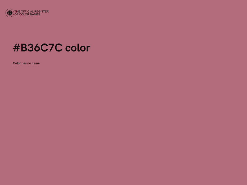 #B36C7C color image