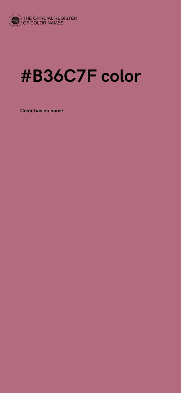 #B36C7F color image