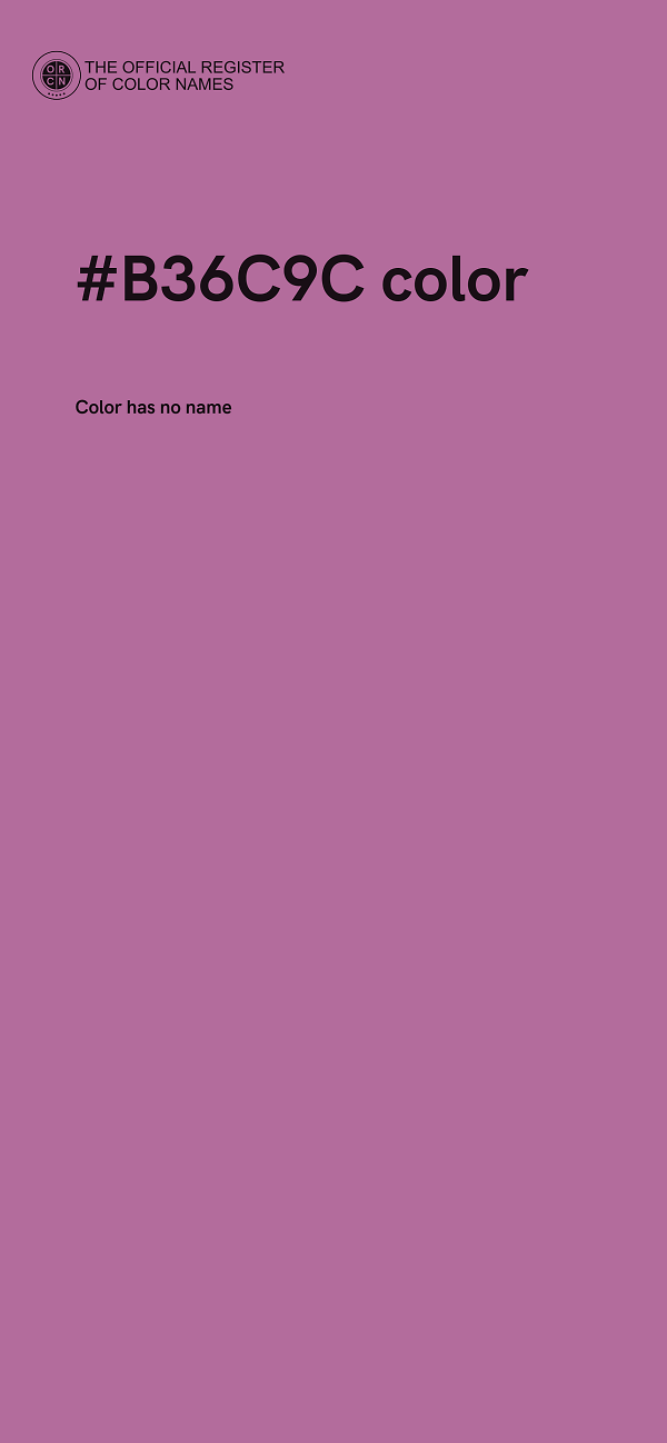 #B36C9C color image
