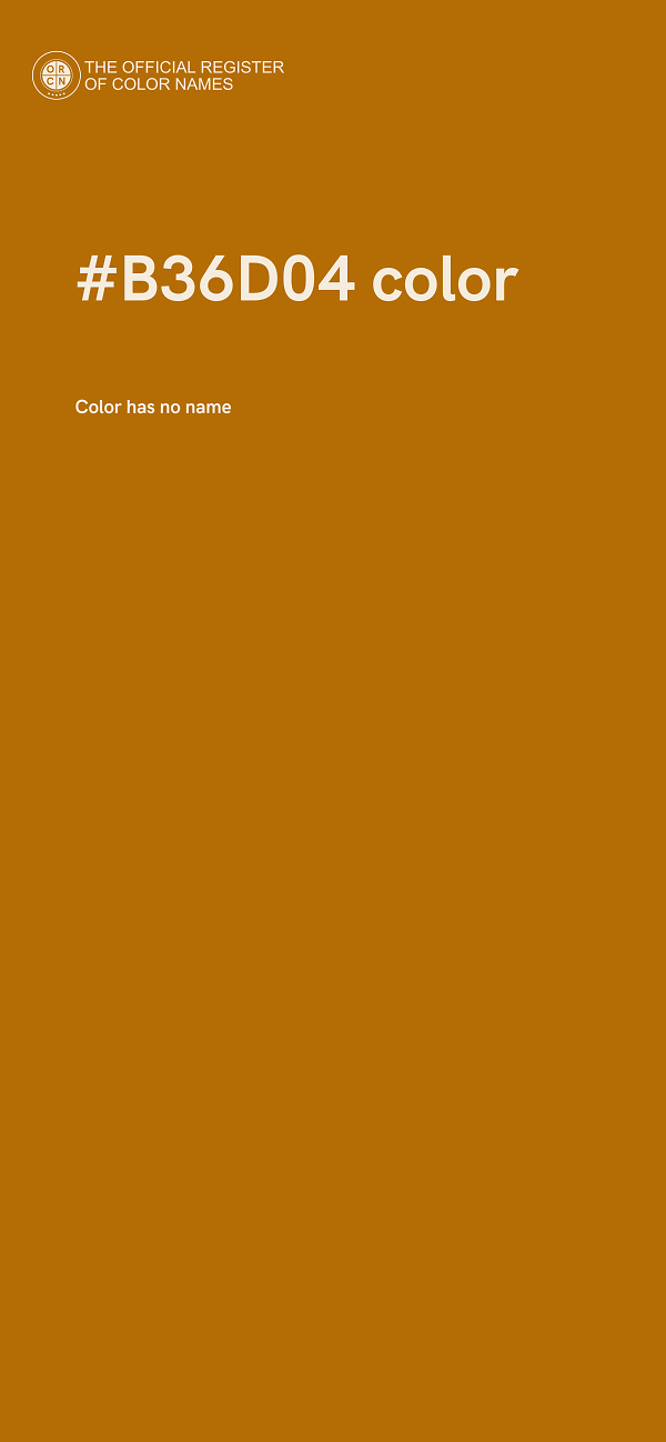 #B36D04 color image