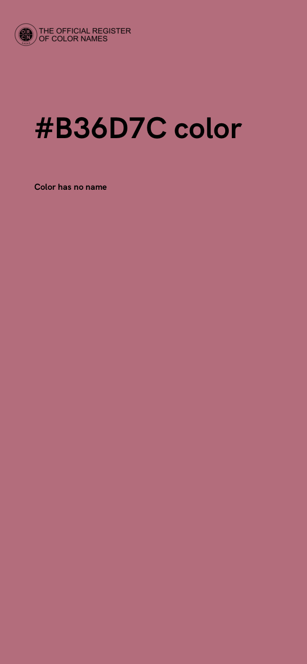 #B36D7C color image