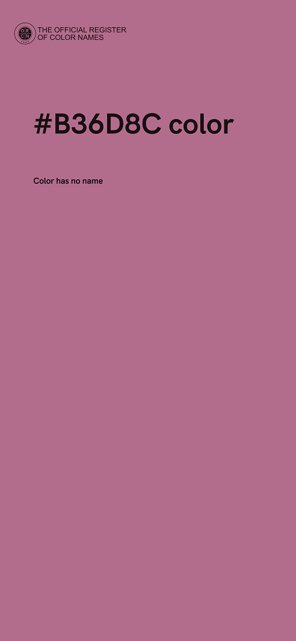 #B36D8C color image