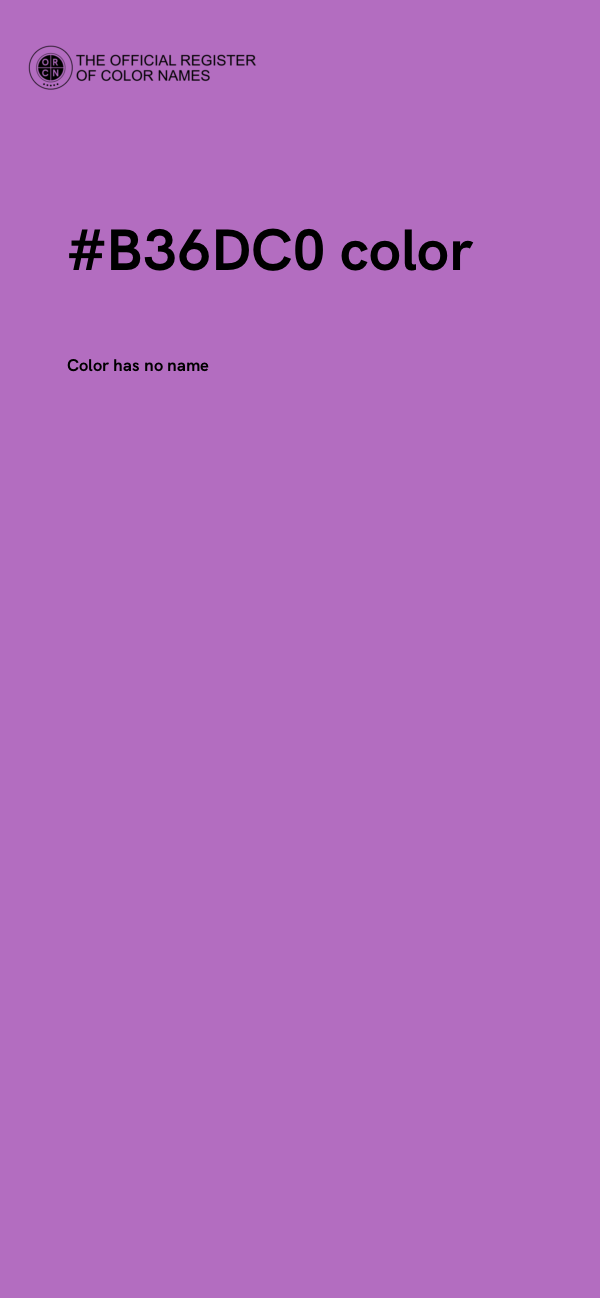 #B36DC0 color image