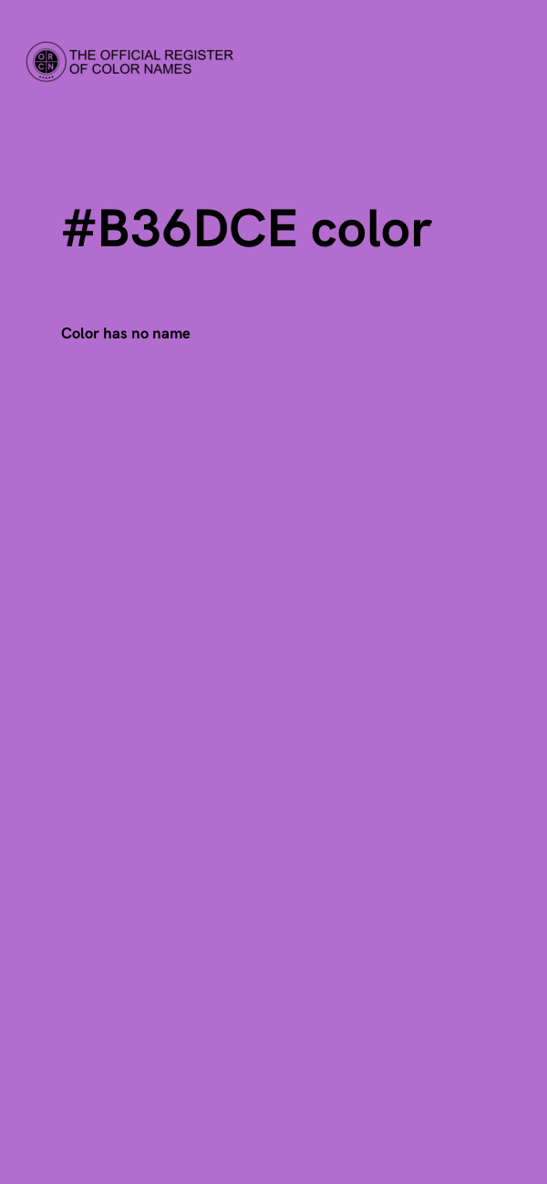 #B36DCE color image