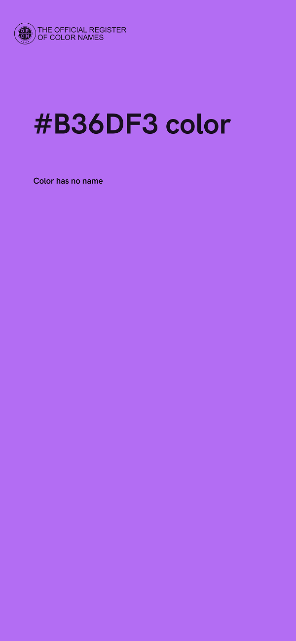 #B36DF3 color image