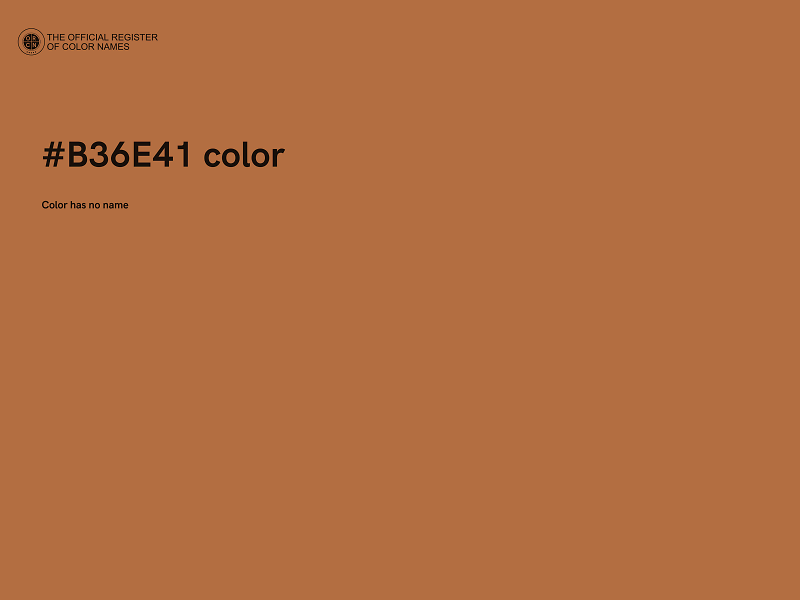 #B36E41 color image