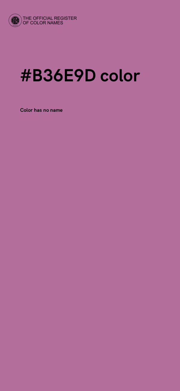 #B36E9D color image