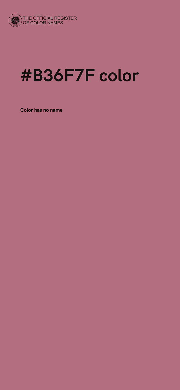 #B36F7F color image