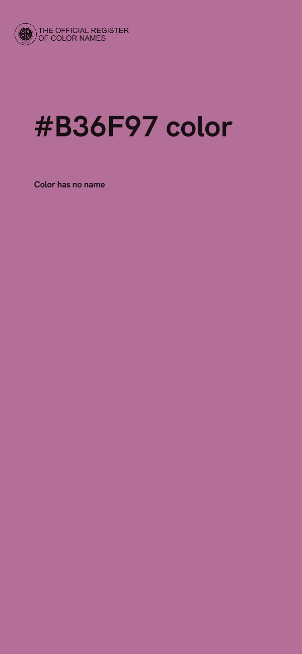 #B36F97 color image