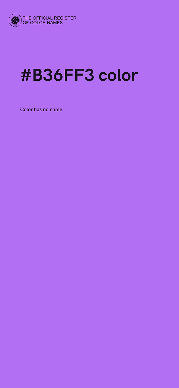 #B36FF3 color image