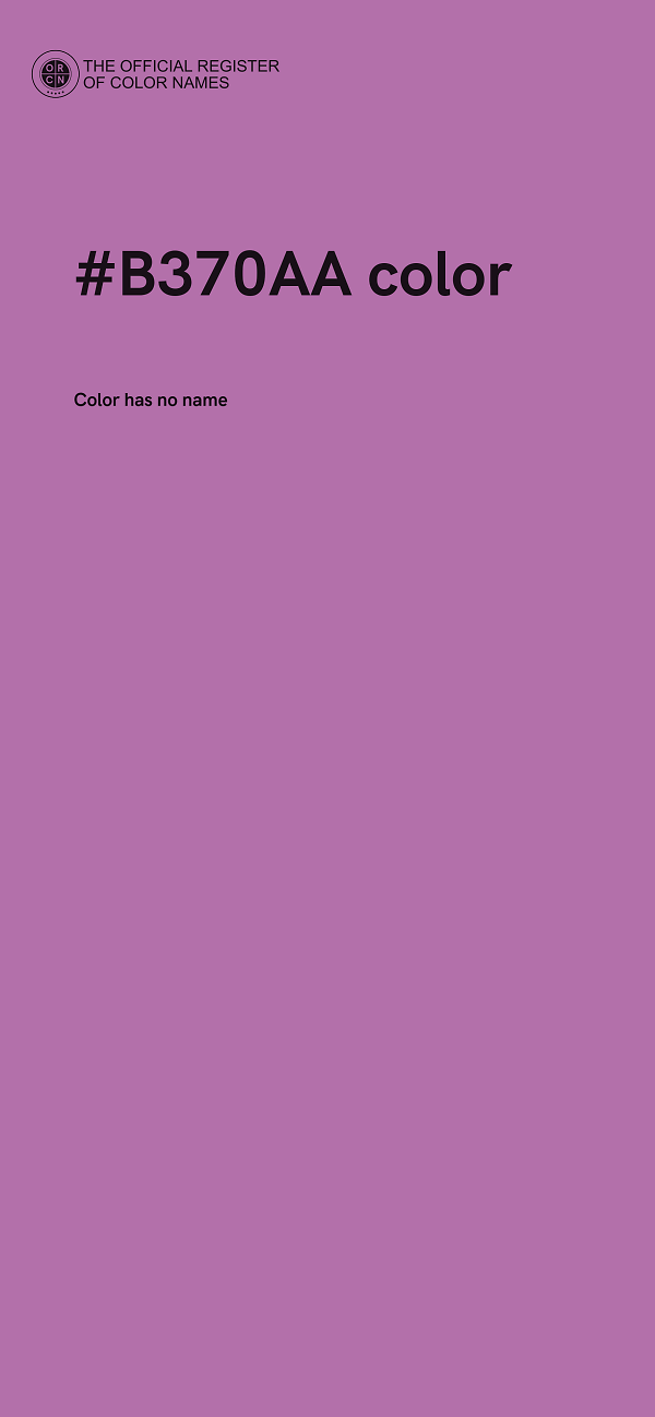 #B370AA color image
