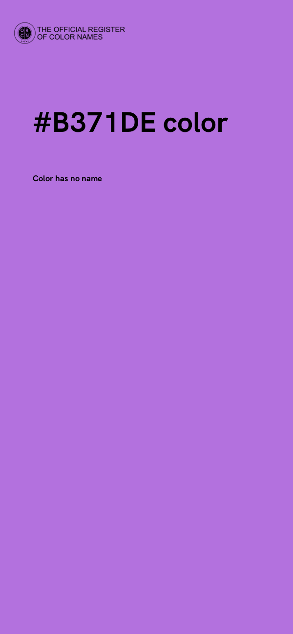 #B371DE color image