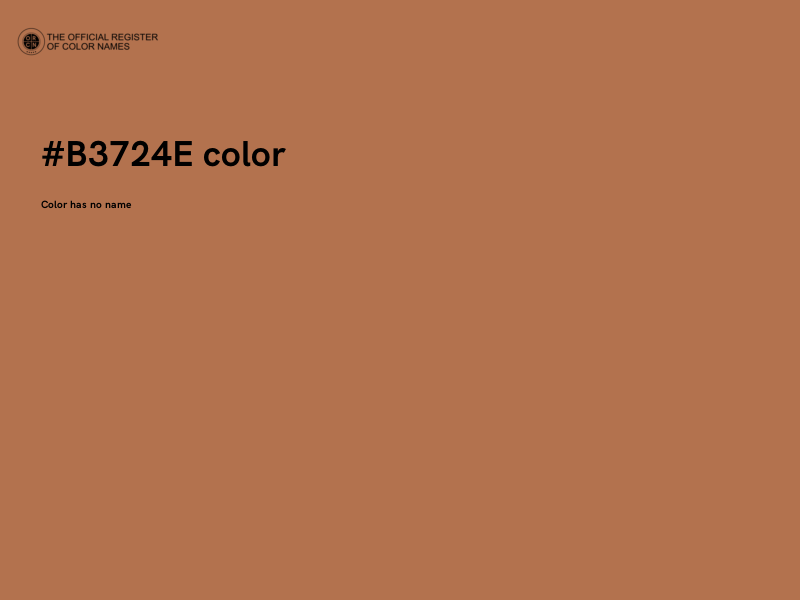 #B3724E color image