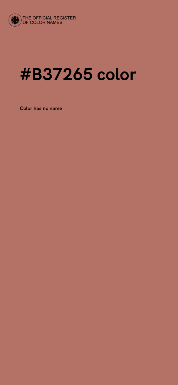 #B37265 color image