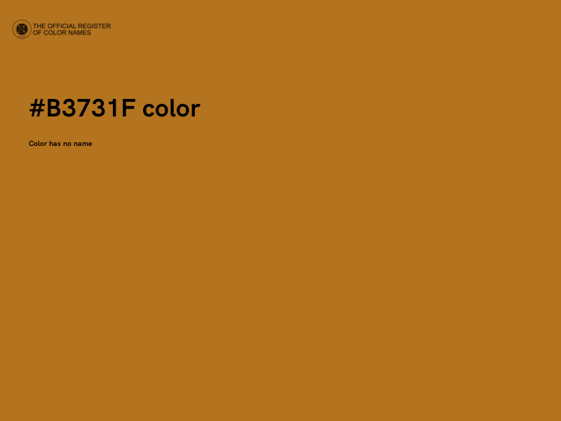 #B3731F color image