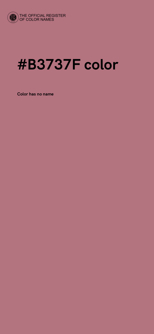 #B3737F color image