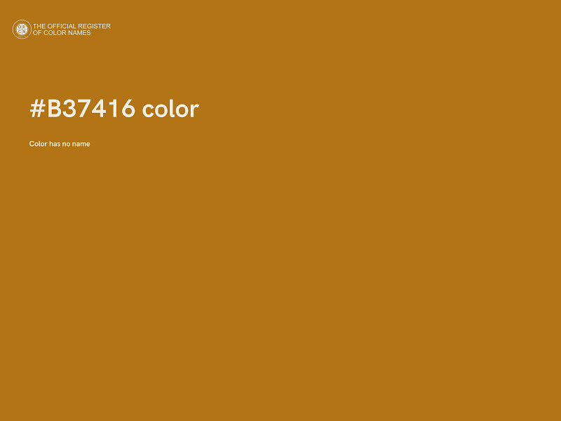 #B37416 color image