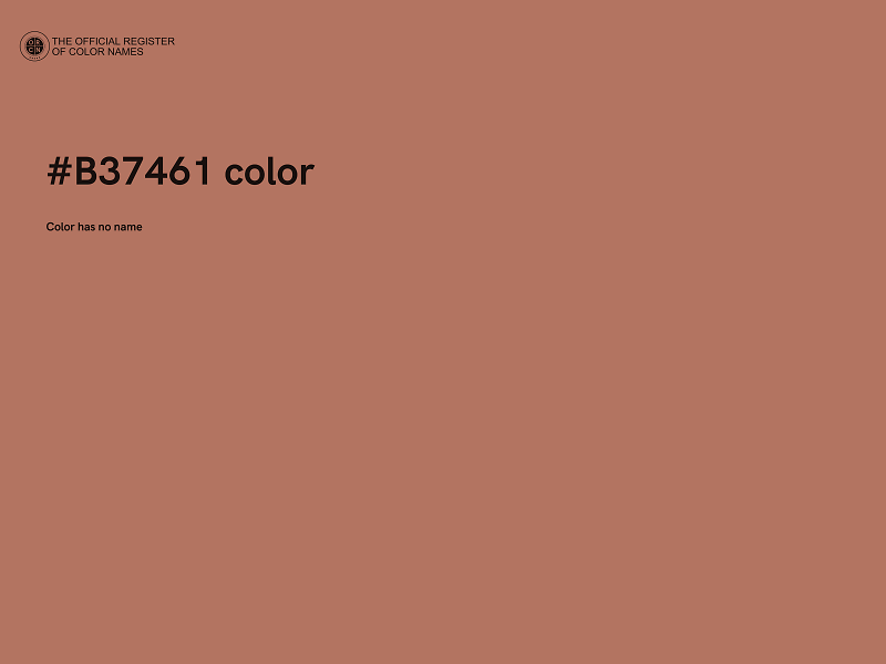 #B37461 color image