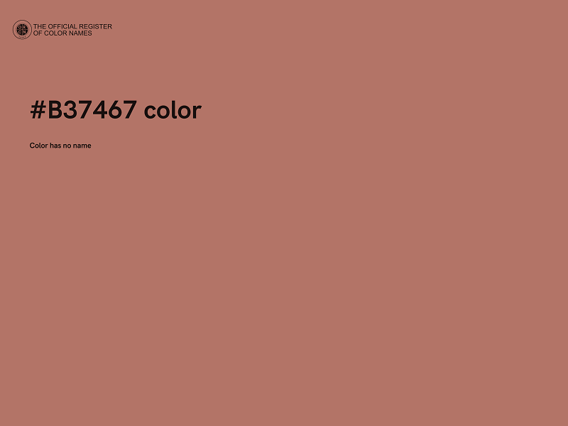 #B37467 color image